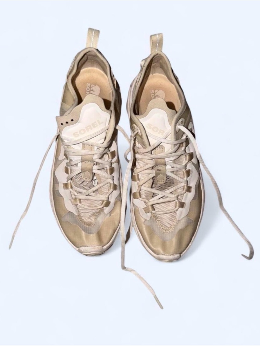 Sorel Women's Tan and Cream Lightweight Sneakers